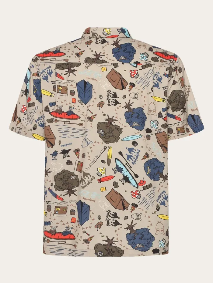 KnowledgeCotton Apparel Shirts Regular Fit Structured AOP Short Sleeved Shirt Gotsvegan 8211 Men KnowledgeCotton Apparel Shirts Regular Fit Structured AOP Short Sleeved Shirt Gotsvegan 8211 Men