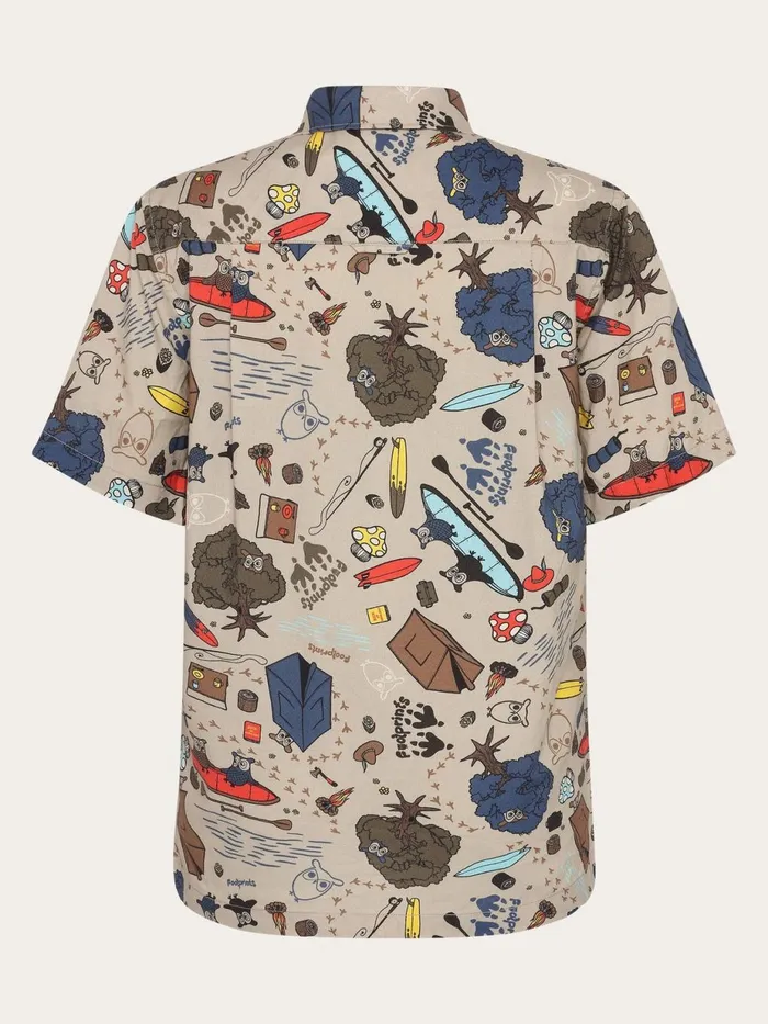 KnowledgeCotton Apparel Shirts Regular Fit Structured AOP Short Sleeved Shirt Gotsvegan 8211 Men KnowledgeCotton Apparel Shirts Regular Fit Structured AOP Short Sleeved Shirt Gotsvegan 8211 Men