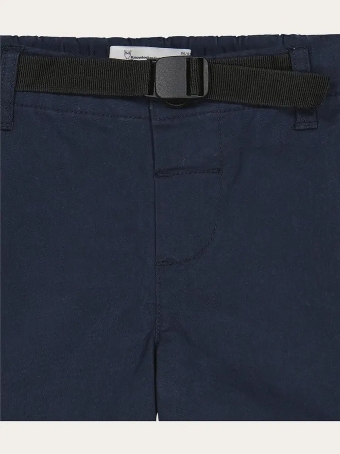 KnowledgeCotton Apparel Shorts Baggy Twill Shorts Belt Details Total Eclipse 8211 Kids KnowledgeCotton Apparel Shorts Baggy Twill Shorts Belt Details Total Eclipse 8211 Kids