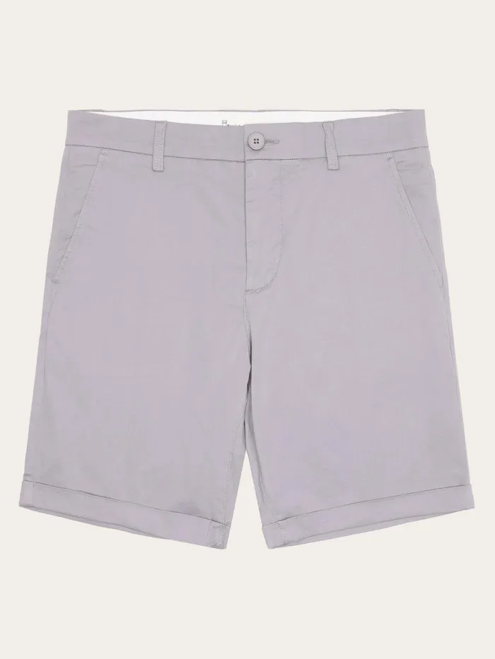 KnowledgeCotton Apparel Shorts CHUCK Regular Chino Poplin Shorts Alloy 8211 Men KnowledgeCotton Apparel Shorts CHUCK Regular Chino Poplin Shorts Alloy 8211 Men
