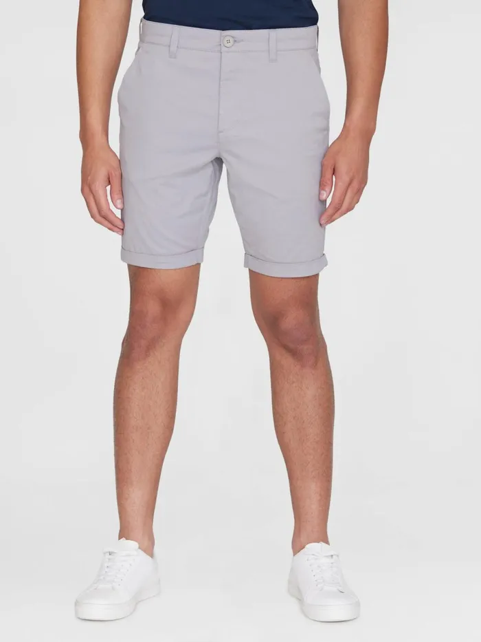 KnowledgeCotton Apparel Shorts CHUCK Regular Chino Poplin Shorts Alloy 8211 Men KnowledgeCotton Apparel Shorts CHUCK Regular Chino Poplin Shorts Alloy 8211 Men