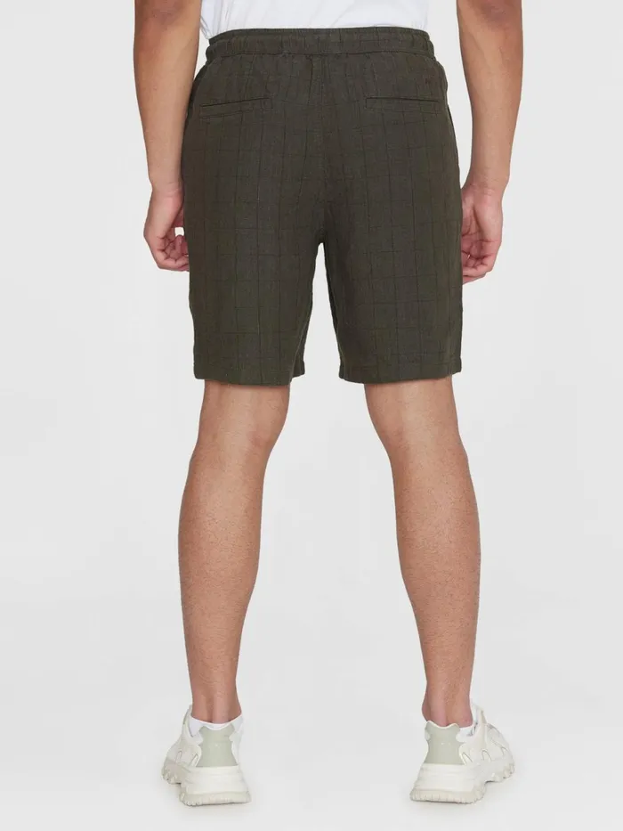 KnowledgeCotton Apparel Shorts FIG Loose Checked Linen Shorts Gotsvegan 8211 Men KnowledgeCotton Apparel Shorts FIG Loose Checked Linen Shorts Gotsvegan 8211 Men