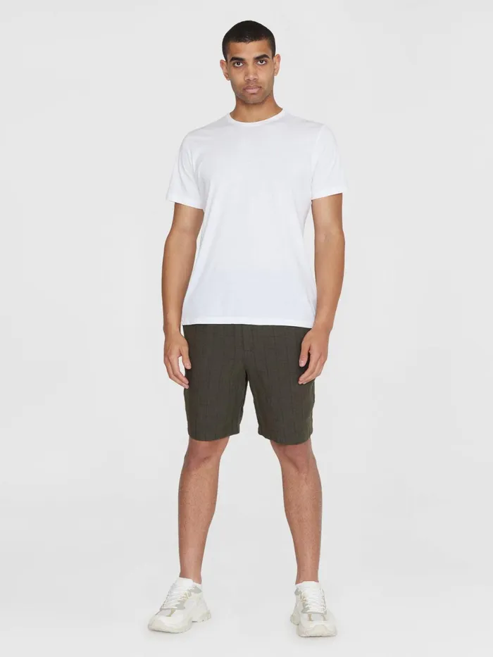 KnowledgeCotton Apparel Shorts FIG Loose Checked Linen Shorts Gotsvegan 8211 Men KnowledgeCotton Apparel Shorts FIG Loose Checked Linen Shorts Gotsvegan 8211 Men