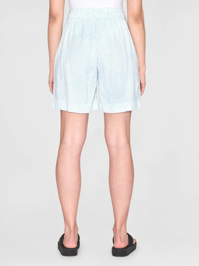 KnowledgeCotton Apparel Shorts POSEY Wide Midrise Double Faced Stripe Shorts Gotsvegan 8211 Women
