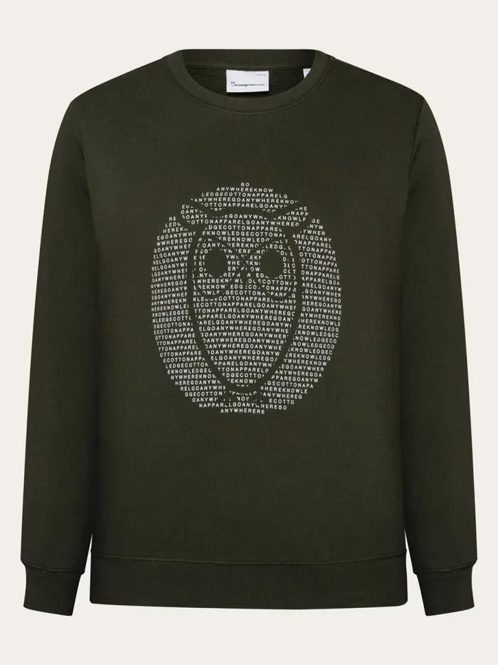 KnowledgeCotton Apparel Sweatshirts Sweat With Big Owl Print Forrest Night 8211 Kids KnowledgeCotton Apparel Sweatshirts Sweat With Big Owl Print Forrest Night 8211 Kids