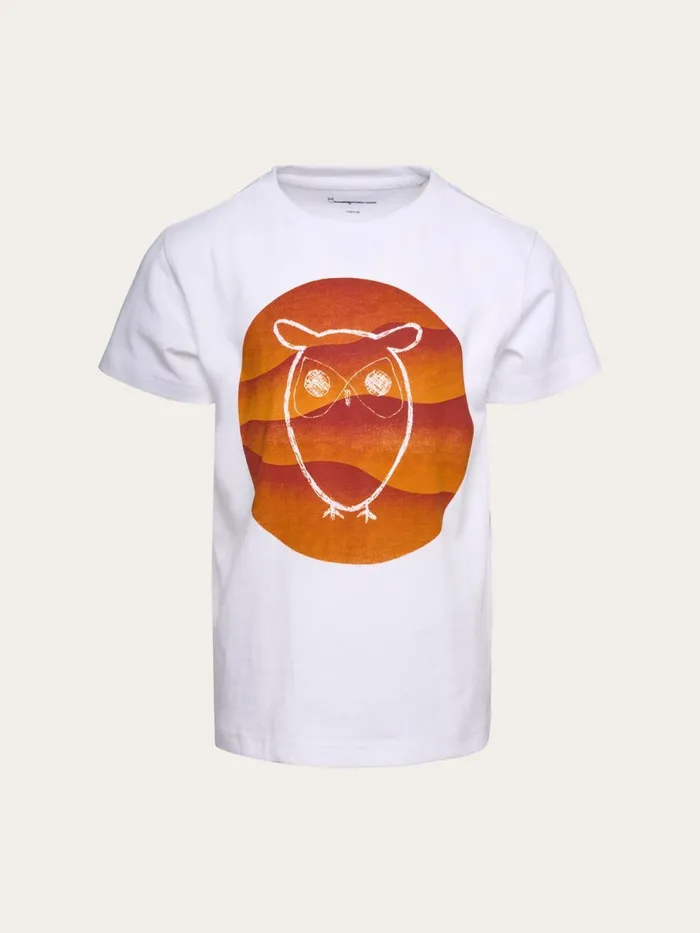 KnowledgeCotton Apparel TShirts Boxed Fit Tshirt Rhubarb 8211 Kids