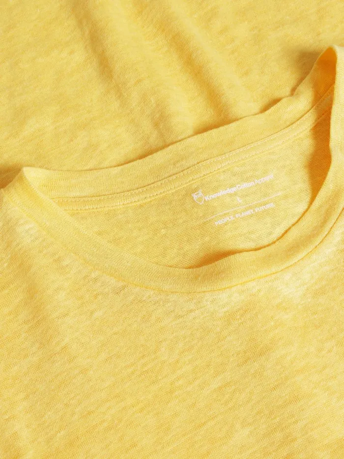 KnowledgeCotton Apparel TShirts Linen Tshirt Yarrow 8211 Men KnowledgeCotton Apparel TShirts Linen Tshirt Yarrow 8211 Men