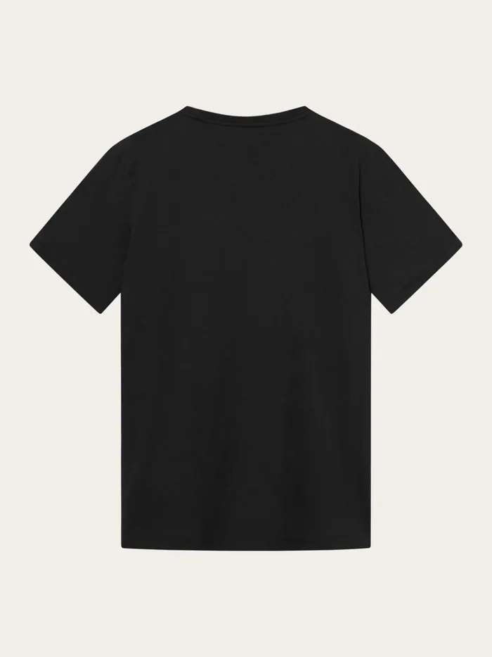 KnowledgeCotton Apparel TShirts Regular Fit Basic Tee Black Jet 8211 Men KnowledgeCotton Apparel TShirts Regular Fit Basic Tee Black Jet 8211 Men