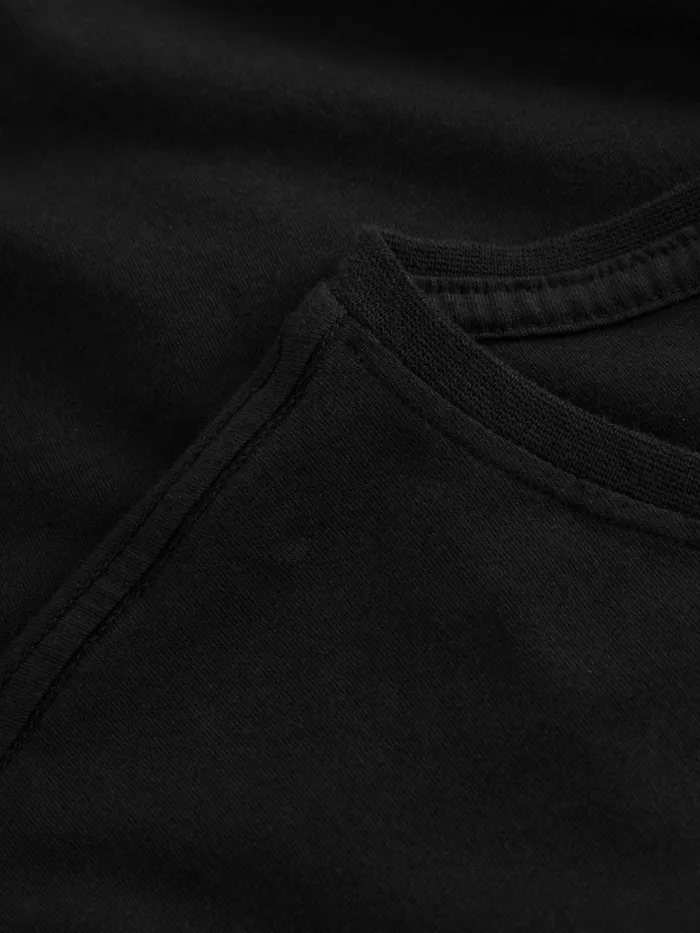 KnowledgeCotton Apparel TShirts Regular Fit Basic Tee Black Jet 8211 Men KnowledgeCotton Apparel TShirts Regular Fit Basic Tee Black Jet 8211 Men