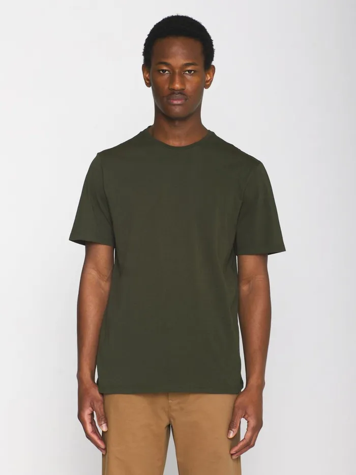 KnowledgeCotton Apparel TShirts Regular Fit Basic Tee Forrest Night 8211 Men KnowledgeCotton Apparel TShirts Regular Fit Basic Tee Forrest Night 8211 Men