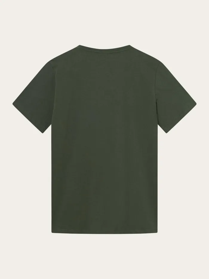 KnowledgeCotton Apparel TShirts Regular Fit Basic Tee Forrest Night 8211 Men KnowledgeCotton Apparel TShirts Regular Fit Basic Tee Forrest Night 8211 Men