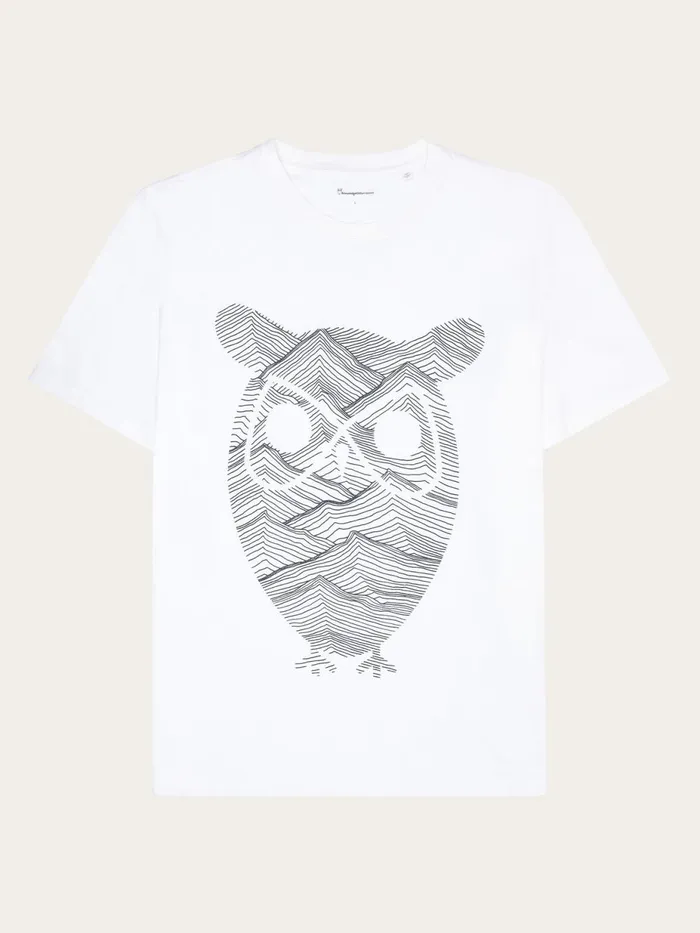 KnowledgeCotton Apparel TShirts Regular Fit Mountain Tshirt Regenerative Organic Certified 8211 Men KnowledgeCotton Apparel TShirts Regular Fit Mountain Tshirt Regenerative Organic Certified 8211 Men