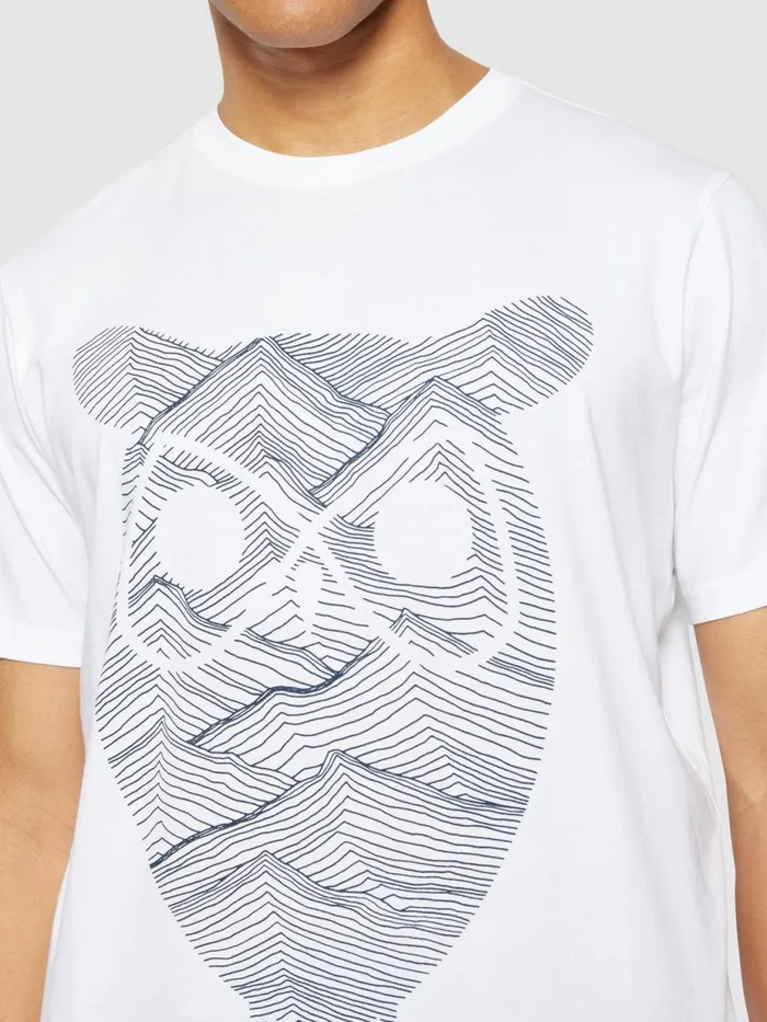 KnowledgeCotton Apparel TShirts Regular Fit Mountain Tshirt Regenerative Organic Certified 8211 Men KnowledgeCotton Apparel TShirts Regular Fit Mountain Tshirt Regenerative Organic Certified 8211 Men