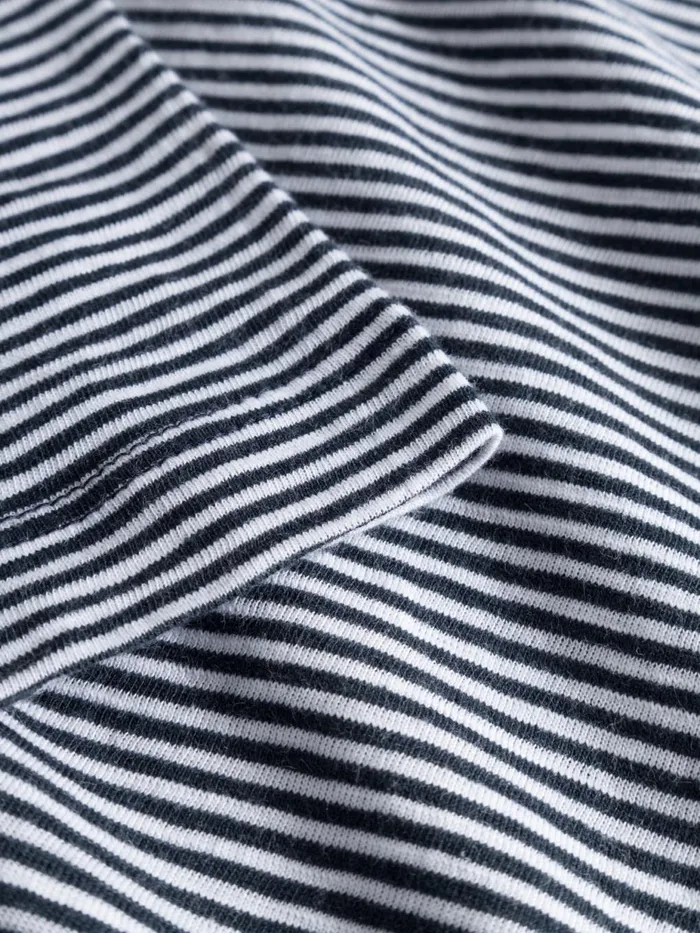 KnowledgeCotton Apparel TShirts Regular Fit Striped Basic Tee Blue Stripe 8211 Men