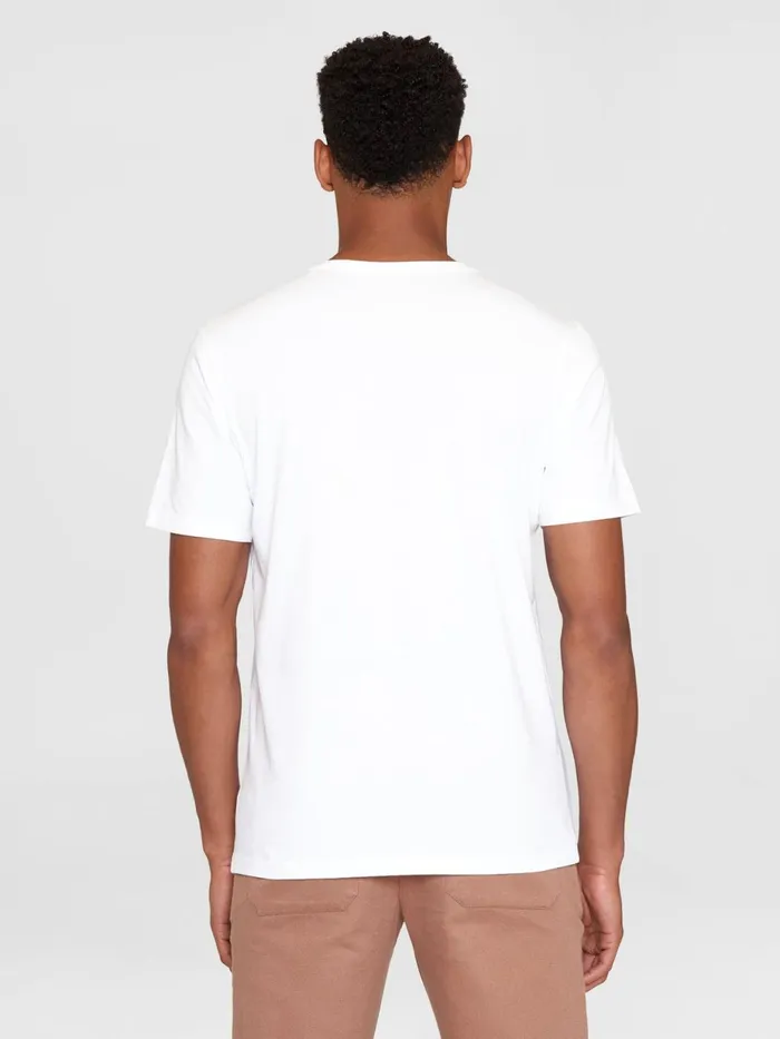 KnowledgeCotton Apparel TShirts Regular Short Sleeve Heavy Single Flower Embr At Chest Tshirt Gotsvegan 8211 Men KnowledgeCotton Apparel TShirts Regular Short Sleeve Heavy Single Flower Embr At Chest Tshirt Gotsvegan 8211 Men