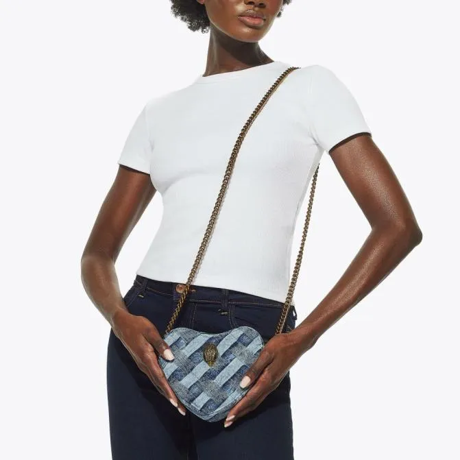 Kurt Geiger Crossbody Bags Kensington Heart Bag Denim 8211 Women