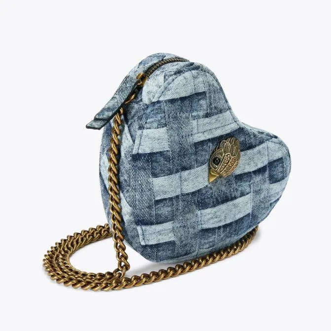 Kurt Geiger Crossbody Bags Kensington Heart Bag Denim 8211 Women