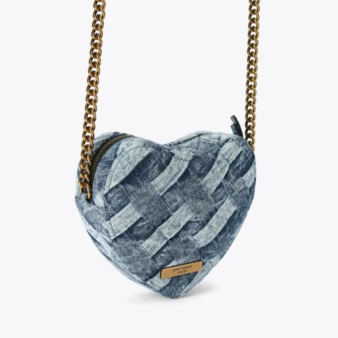Kurt Geiger Crossbody Bags Kensington Heart Bag Denim 8211 Women