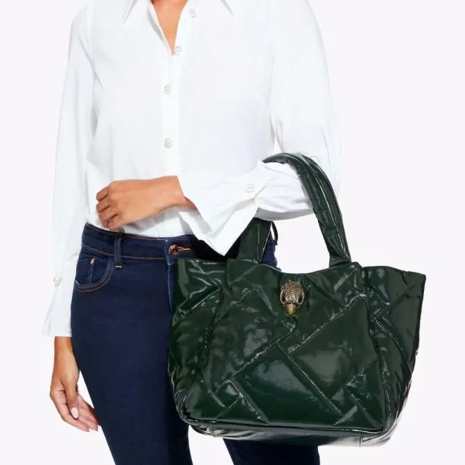 Kurt Geiger Crossbody Bags Medium Kensington Puff Shopper Bag Green Other 8211 Women