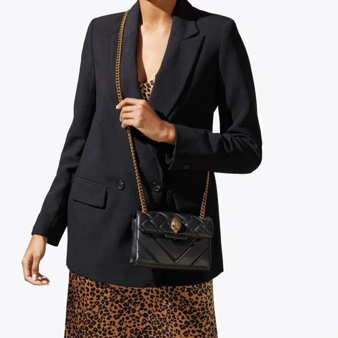 Kurt Geiger Crossbody Bags Mini Leather Kensington Bag Black Combination 8211 Women