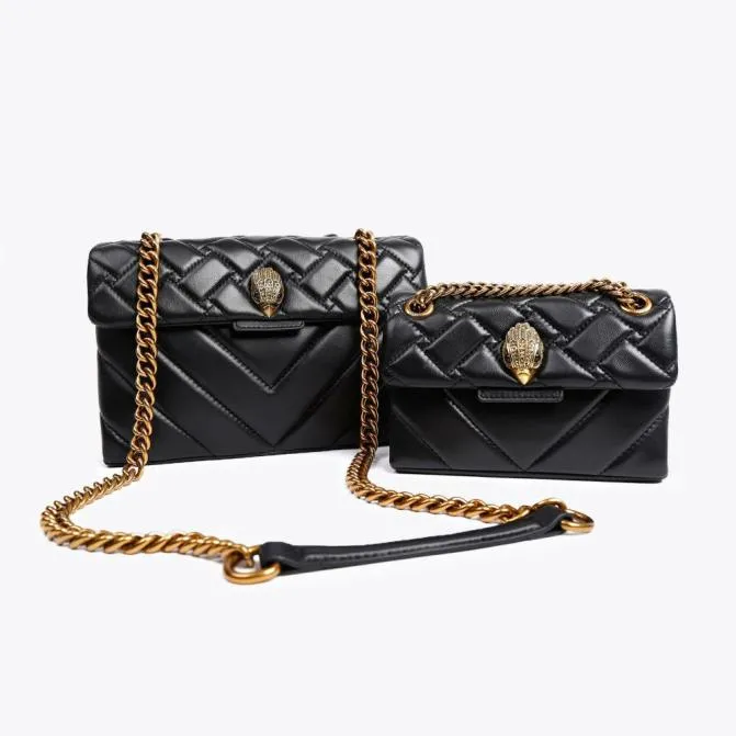 Kurt Geiger Crossbody Bags Mini Leather Kensington Bag Black Combination 8211 Women