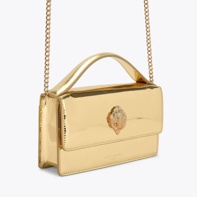 Kurt Geiger Crossbody Bags Small Bond Top Handle Bag Gold 8211 Women