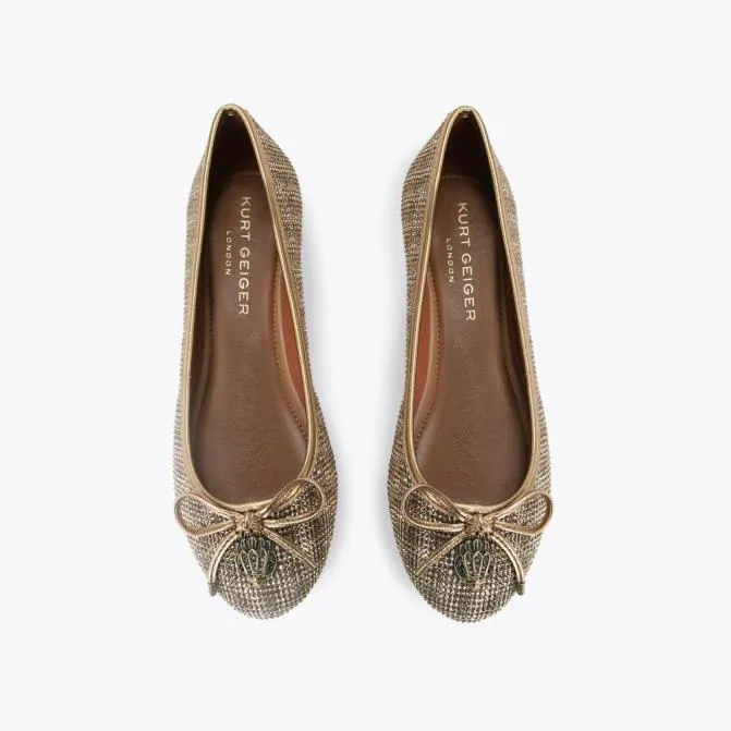 Kurt Geiger Flats Eagle Ballet Flat Beige 8211 Women