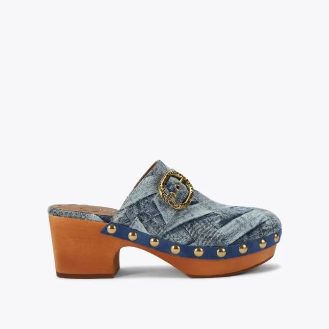 Kurt Geiger Heels Mayfair Clog Denim 8211 Women