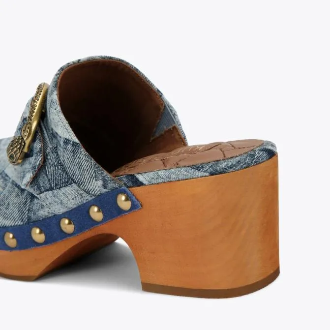 Kurt Geiger Heels Mayfair Clog Denim 8211 Women