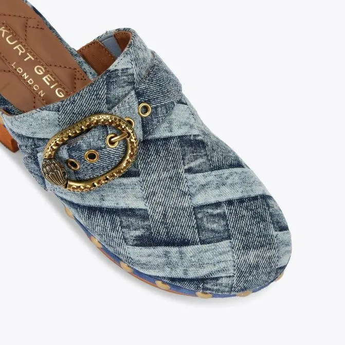 Kurt Geiger Heels Mayfair Clog Denim 8211 Women