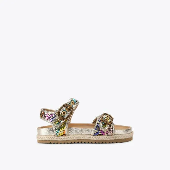 Kurt Geiger Kids Mini Mayfair Epsadrille Gold Combination 8211 Women
