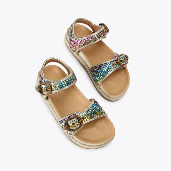 Kurt Geiger Kids Mini Mayfair Epsadrille Gold Combination 8211 Women