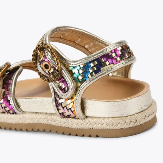 Kurt Geiger Kids Mini Mayfair Epsadrille Gold Combination 8211 Women