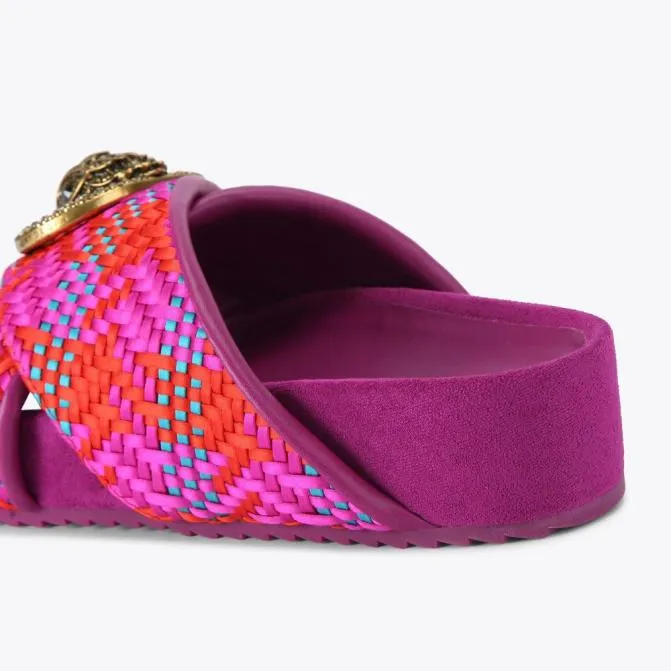 Kurt Geiger Sandals Chelsea Cross Strap Fushia Combination 8211 Women