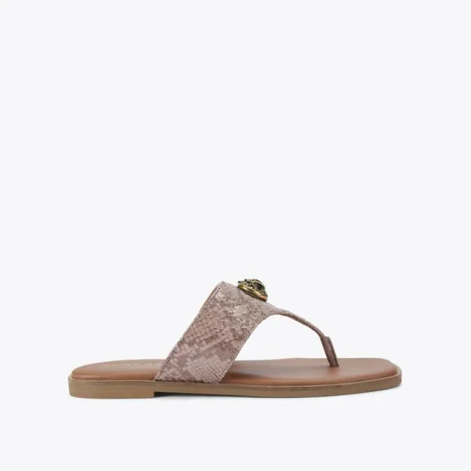 Kurt Geiger Sandals Chelsea Square Tbar Sandal Pale Pink 8211 Women