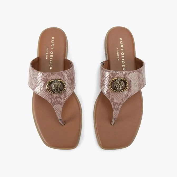 Kurt Geiger Sandals Chelsea Square Tbar Sandal Pale Pink 8211 Women