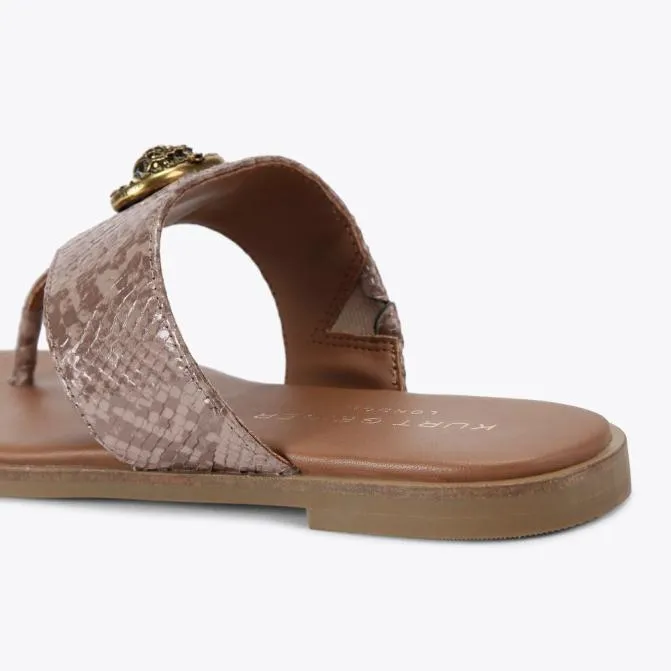Kurt Geiger Sandals Chelsea Square Tbar Sandal Pale Pink 8211 Women