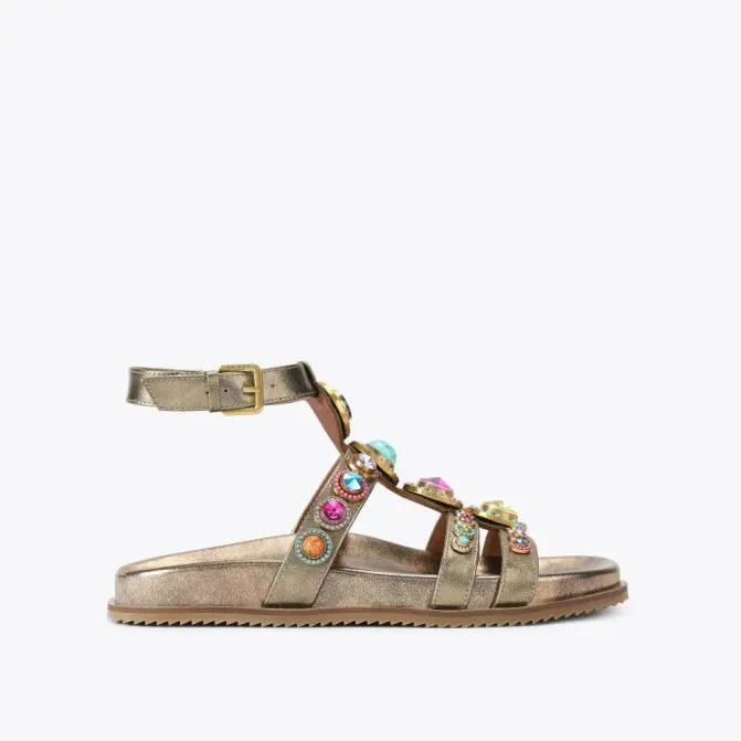 Kurt Geiger Sandals Octavia Flexi Gladiator Sandal Bronze Combination 8211 Women