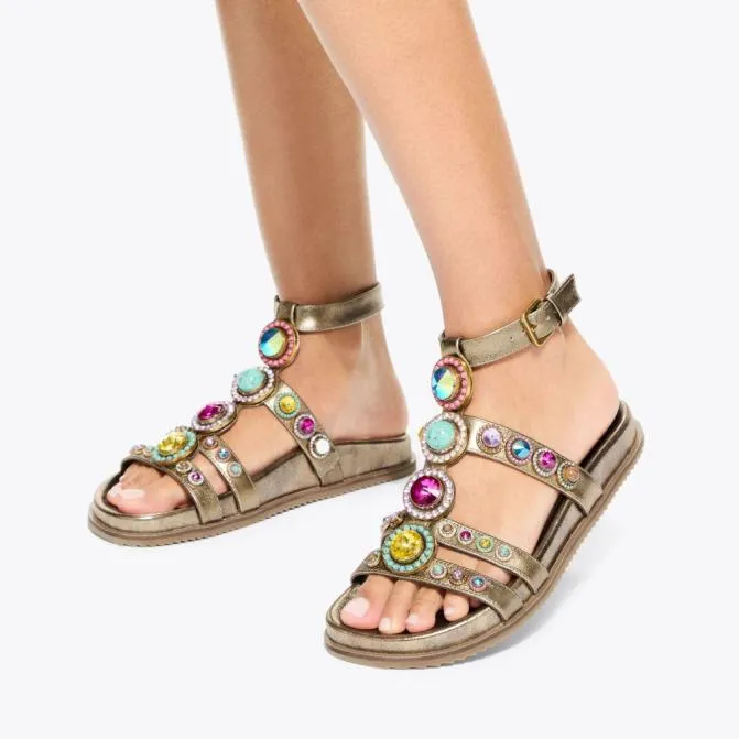 Kurt Geiger Sandals Octavia Flexi Gladiator Sandal Bronze Combination 8211 Women
