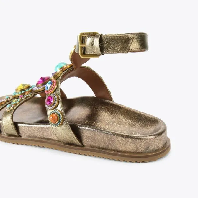 Kurt Geiger Sandals Octavia Flexi Gladiator Sandal Bronze Combination 8211 Women