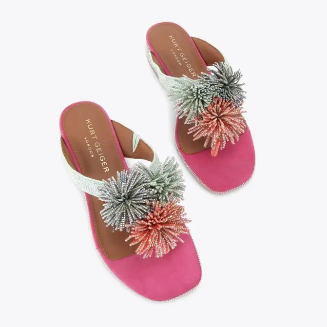 Kurt Geiger Sandals Pom Pom Tbar Flat Sandal Multiother 8211 Women