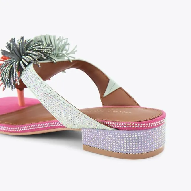 Kurt Geiger Sandals Pom Pom Tbar Flat Sandal Multiother 8211 Women