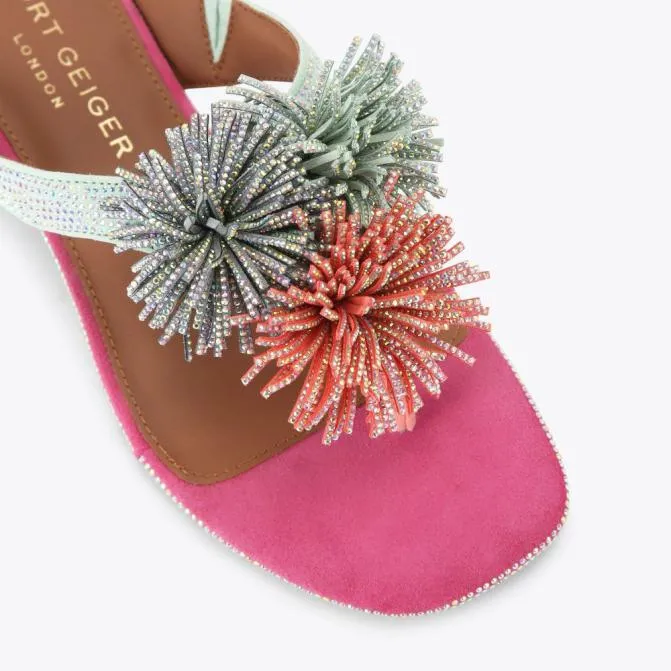 Kurt Geiger Sandals Pom Pom Tbar Flat Sandal Multiother 8211 Women