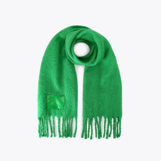 Kurt Geiger Scarves and Gloves Yarndye Scarf Green 8211 Women