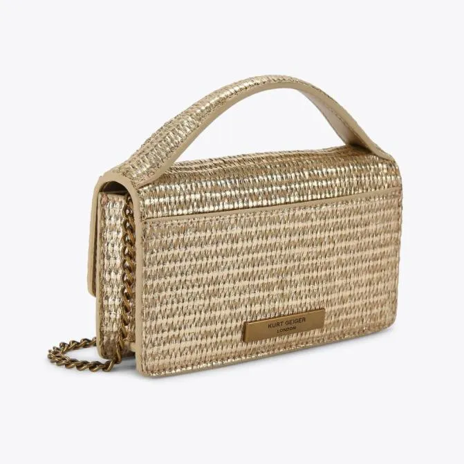 Kurt Geiger Shoulder Bags Extra Small Bond Top Handle Bag Gold 8211 Women