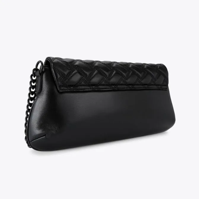 Kurt Geiger Shoulder Bags Long Leather Kensington Drench Bag Black 8211 Women