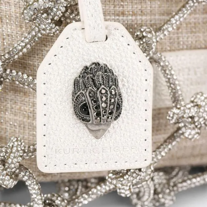 Kurt Geiger Shoulder Bags Small Macrame Crystal Bag Silver Combination 8211 Women