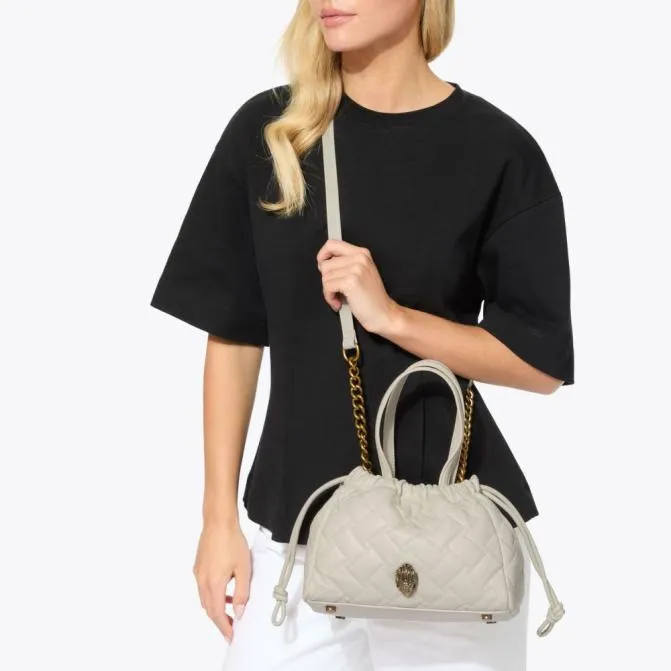 Kurt Geiger Tote Bags Small Kensington String Tote Bag Bone 8211 Women