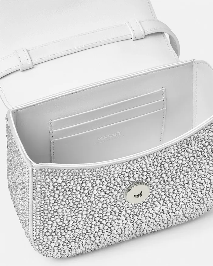 La Medusa Women Versace Crystal La Medusa Mini Bag White