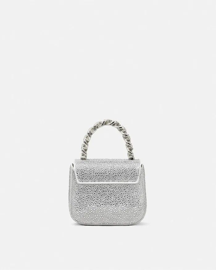 La Medusa Women Versace Crystal La Medusa Mini Bag White